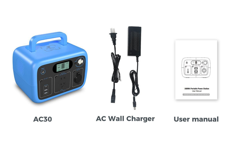 Bluetti AC30 300Wh/300W Portable Power Station